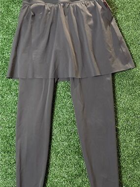 Spanx Booty Boost Skirt Around 7/8 Leggings Dark Palm Green Size M